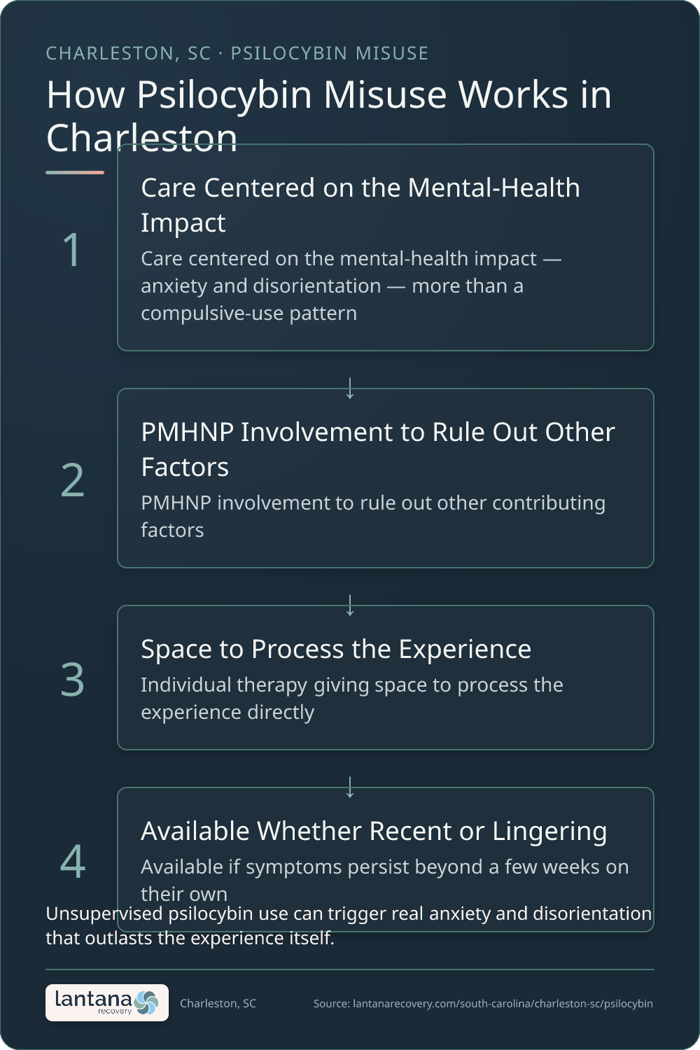 How Psilocybin Addiction works in Charleston — an infographic