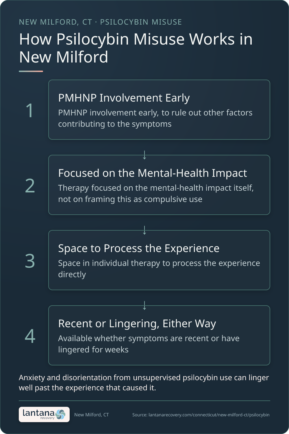 How Psilocybin Addiction works in New Milford — an infographic