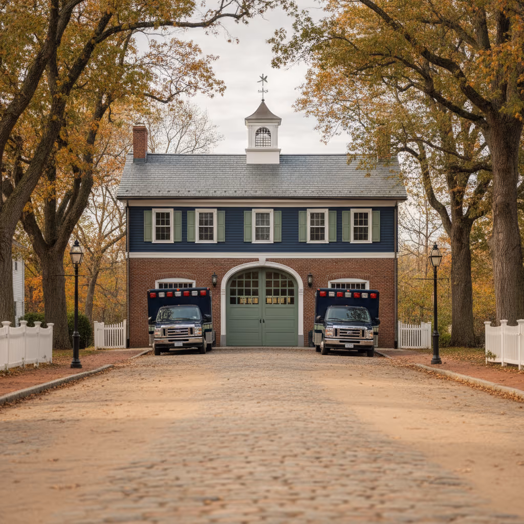 A rural road through Litchfield County, Connecticut